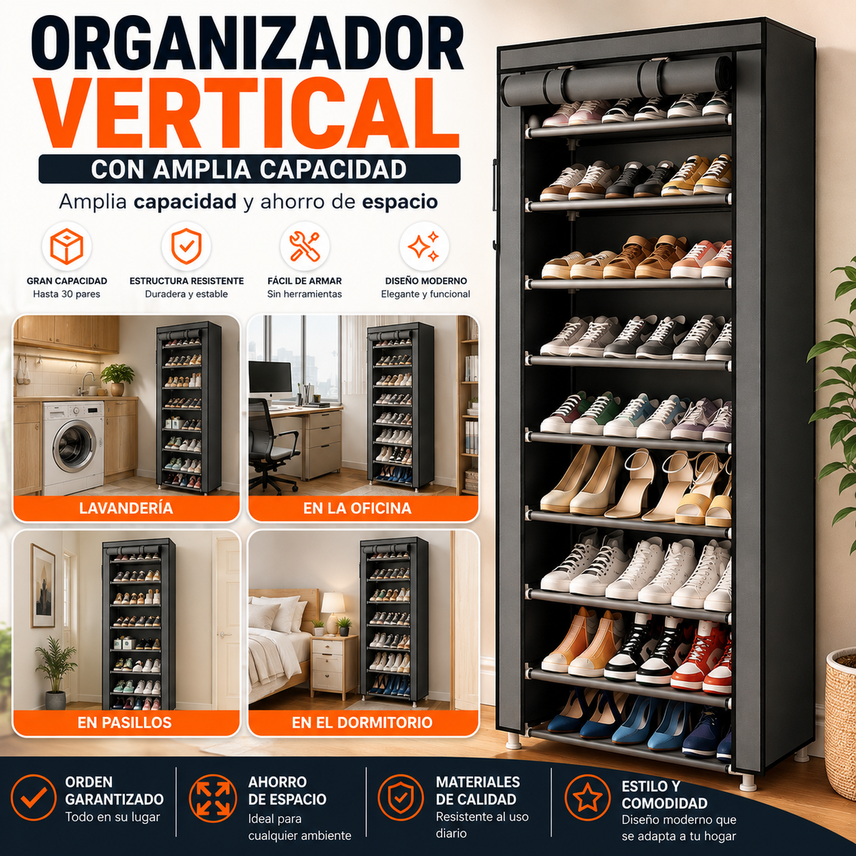 Organizador Vertical 10 Niveles