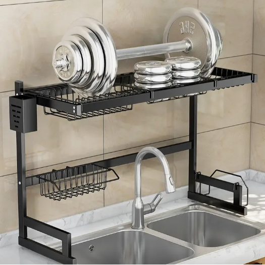 Escurridor de Platos sobre Lavaplatos doble