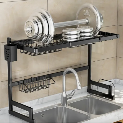 Escurridor de Platos sobre Lavaplatos doble