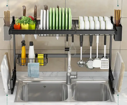 Escurridor de Platos sobre Lavaplatos doble