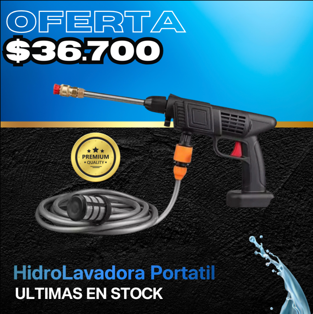 Hidrolavadora Inalambrica + Batería + Adaptador