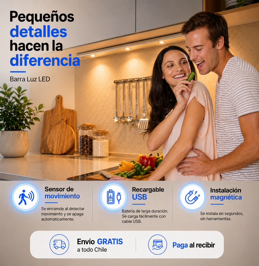 Barra Led Modern - con sensor 50cm