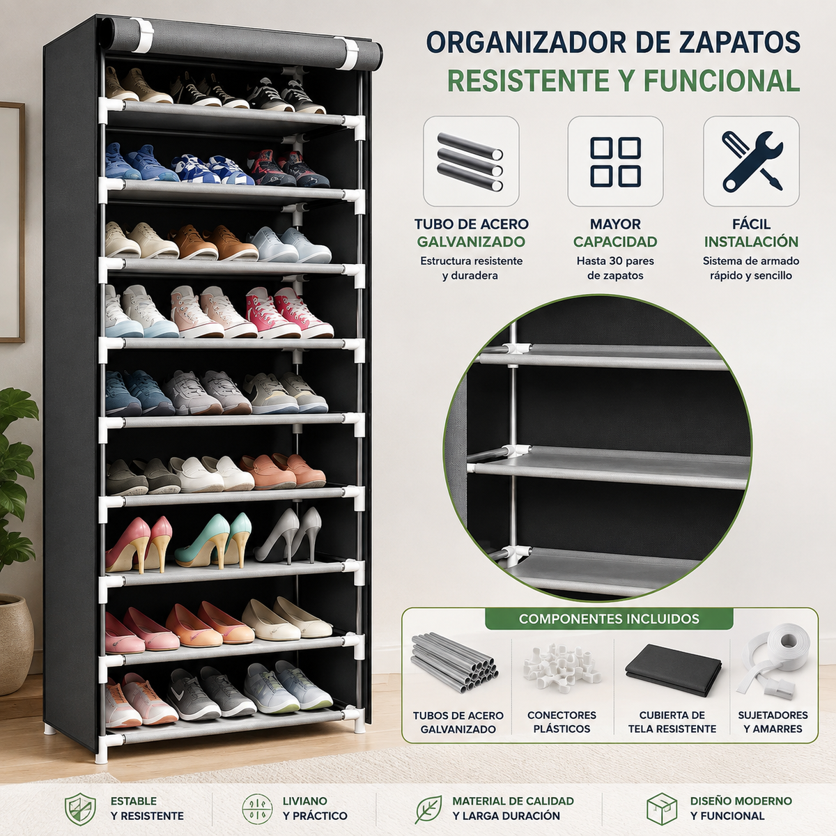 Organizador Vertical 10 Niveles
